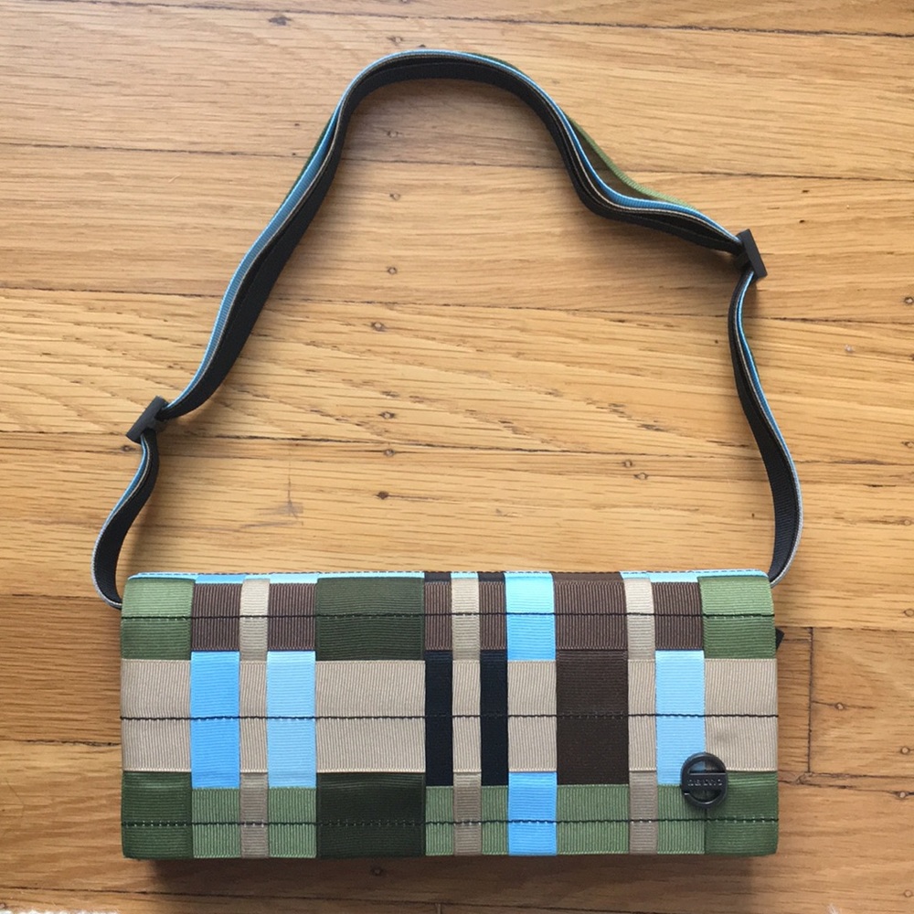 Clutch / Small Handbag Woven Ribbon